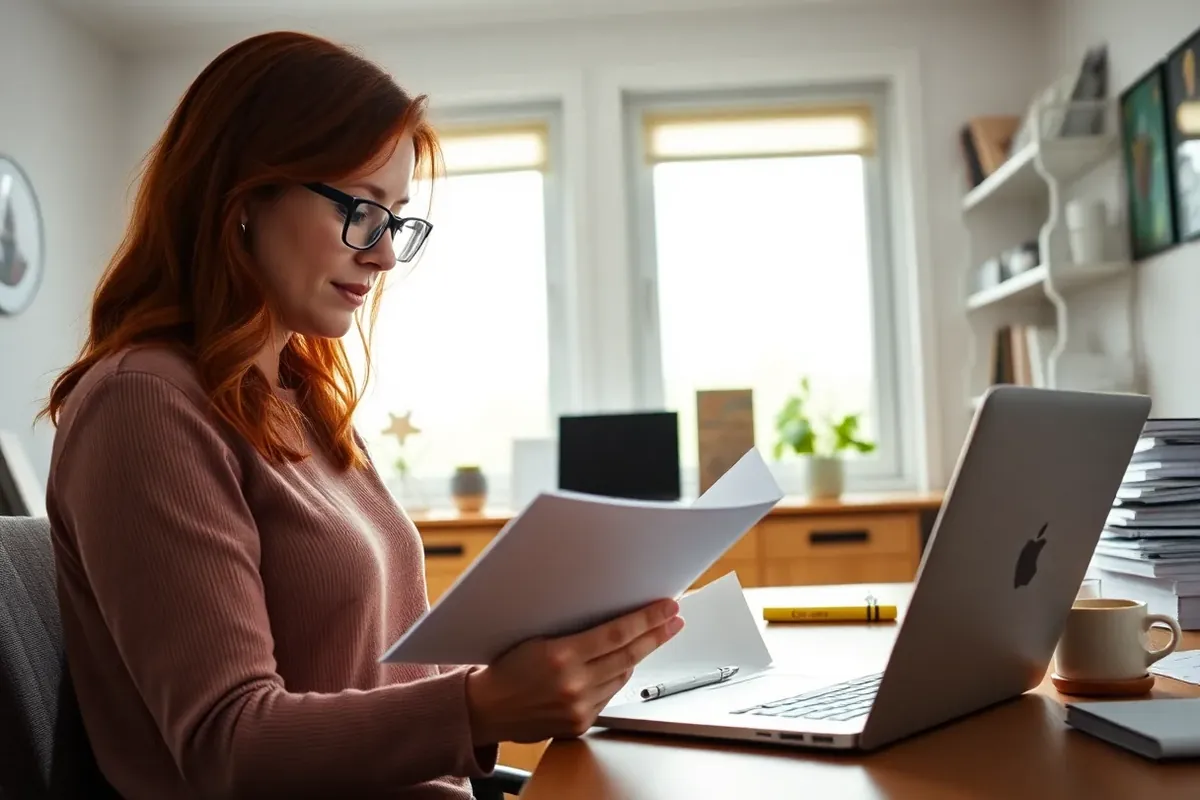 Express Entry Draws 2026: What PNP Applicants Should Watch (Monthly Round-Up) 2 Professional reviewing Express Entry draw notes and results in a home office